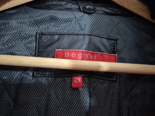 Cazadora Piel Negra Mujer Talla 2X.Nuevo.