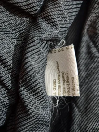 Cazadora Piel Negra Mujer Talla 2X.Nuevo.