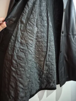 Cazadora Piel Negra Mujer Talla 2X.Nuevo.