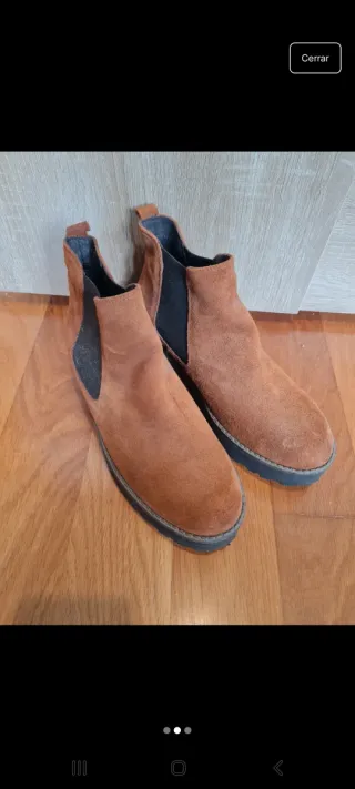 Botines marrones de ante