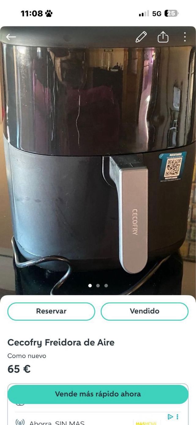 Cecofry Bombast Cecotec Freidora de Aire