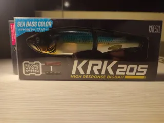 Señuelo swimbait KRK 205 Kaesu Color Sea Bass