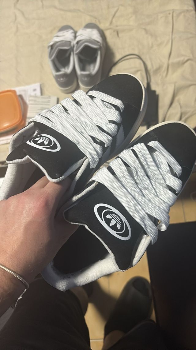 Adidas Campus Zapatillas Negras Blancas