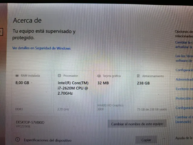 Ordenador  Portátil Sony Vaio