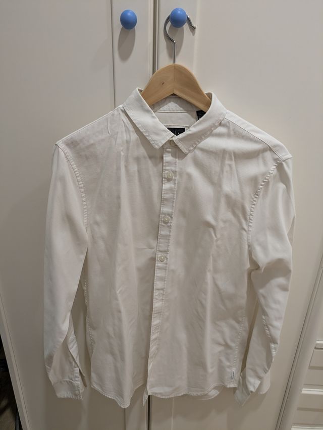 Camisa Armani Exchange Slim Fit Blanca Talla M