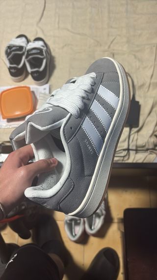 Adidas Campus Gris Blancas