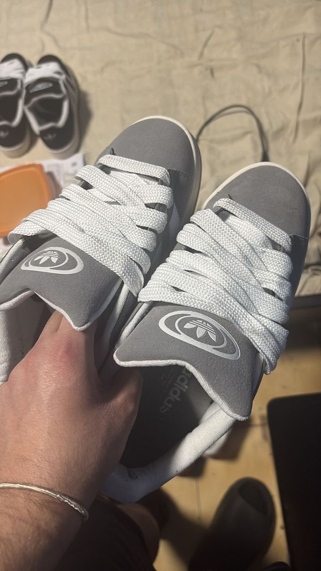 Adidas Campus Gris Blancas