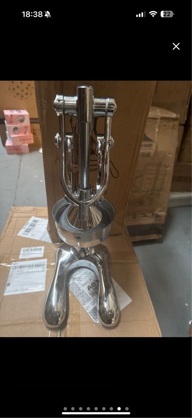 Exprimidor Manual Acero Inoxidable