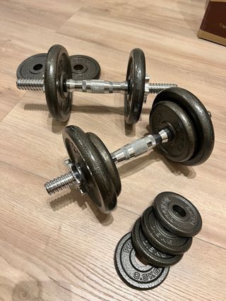 Pesas ajustables para ejercicio