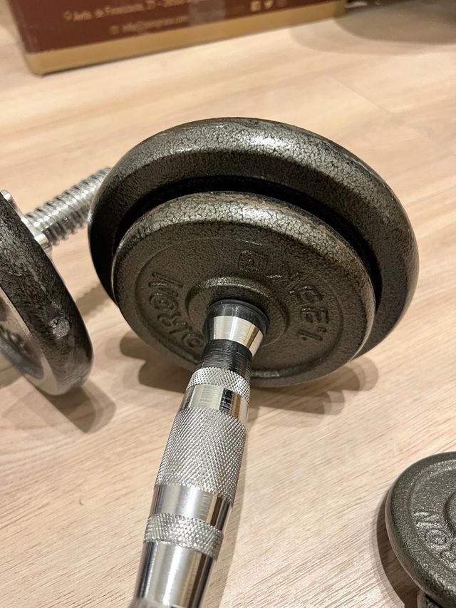 Pesas ajustables para ejercicio