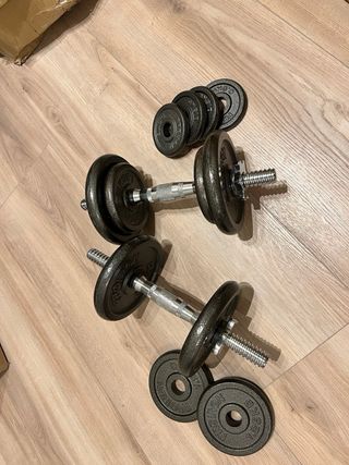 Pesas ajustables para ejercicio