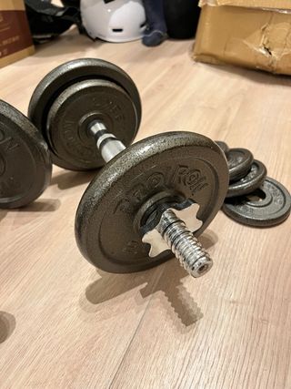 Pesas ajustables para ejercicio