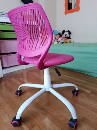 Silla de escritorio infantil rosa
