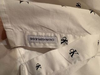 Camicia Calvin Klein bianca con logo