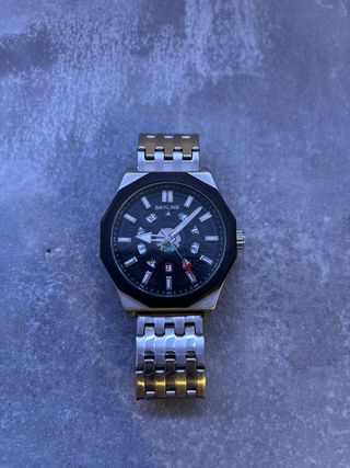 Reloj Skyline Negro y Plata