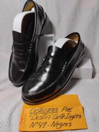 Castellanos Piel Dustin /Corte Ingles N: 41 Negros