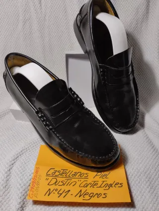Castellanos Piel Dustin /Corte Ingles N: 41 Negros