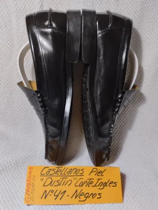 Castellanos Piel Dustin /Corte Ingles N: 41 Negros