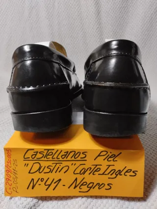 Castellanos Piel Dustin /Corte Ingles N: 41 Negros