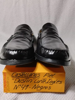 Castellanos Piel Dustin /Corte Ingles N: 41 Negros