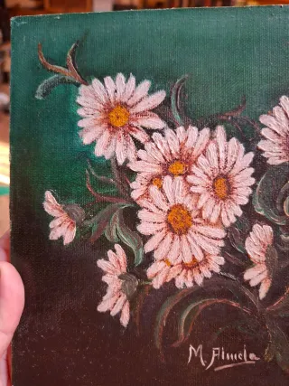 Cuadro mediano de margaritas