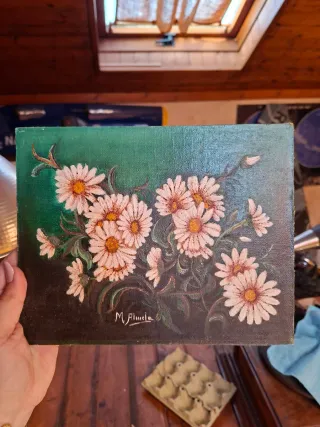 Cuadro mediano de margaritas