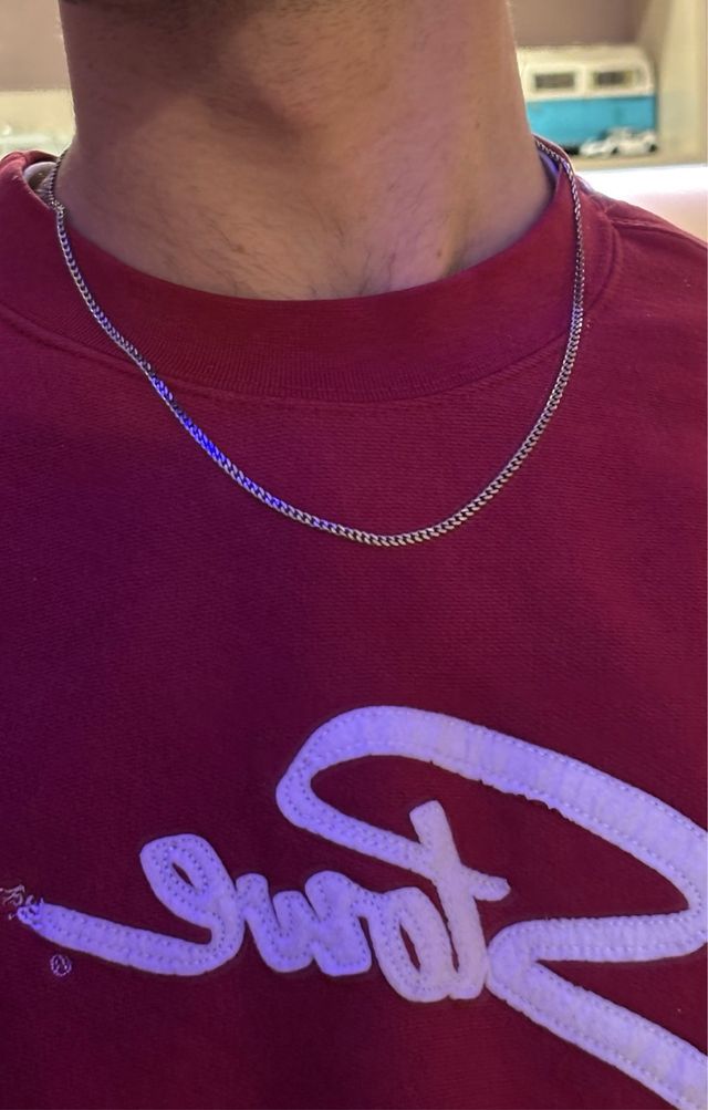 Conjunto Cadena y Pulsera cubana de Plata