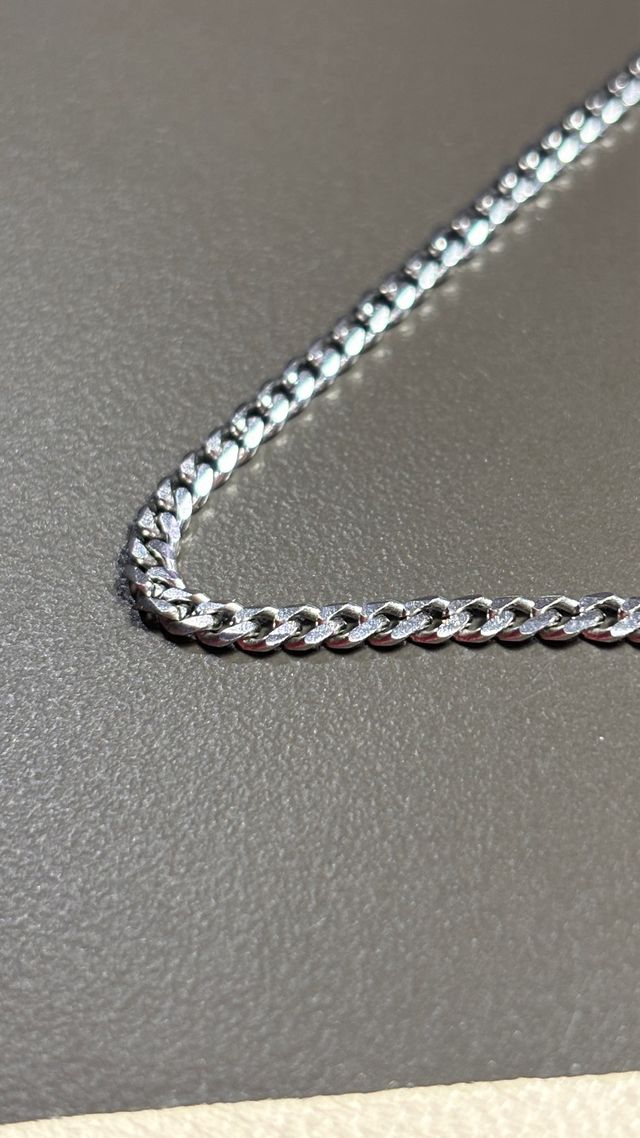 Conjunto Cadena y Pulsera cubana de Plata