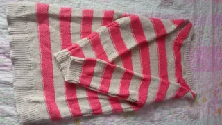 Jersey Tommy Hilfiger rayas rosa y beige