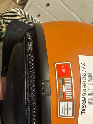 Casco LEM ROGER Naranja talla XL