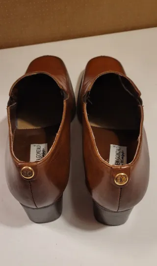 Mocasines de cuero marrón BELEN GONZALO