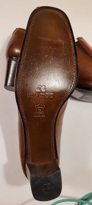 Mocasines de cuero marrón BELEN GONZALO