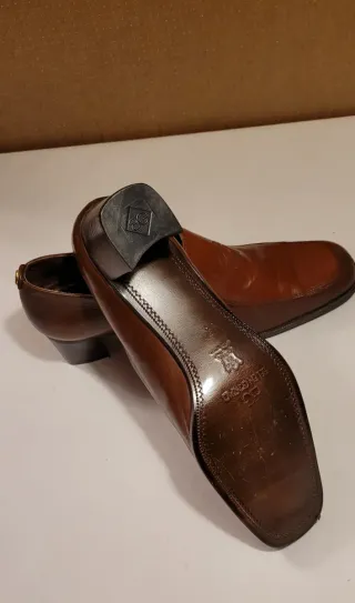 Mocasines de cuero marrón BELEN GONZALO