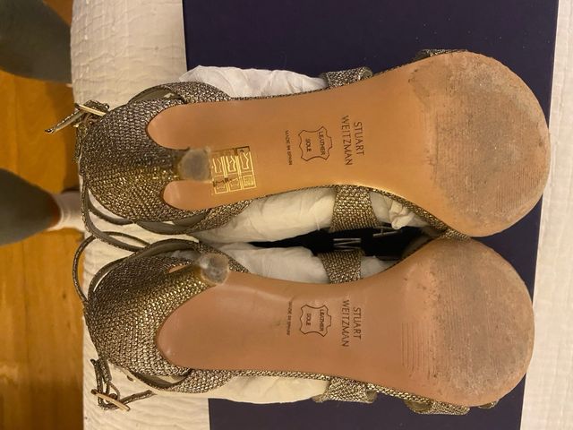 Sandalias Stuart Weitzman T37 Doradas