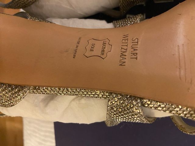 Sandalias Stuart Weitzman T37 Doradas