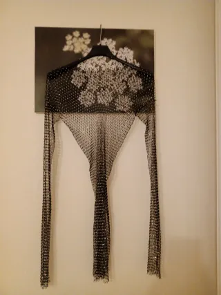 Abito rete con brillantini