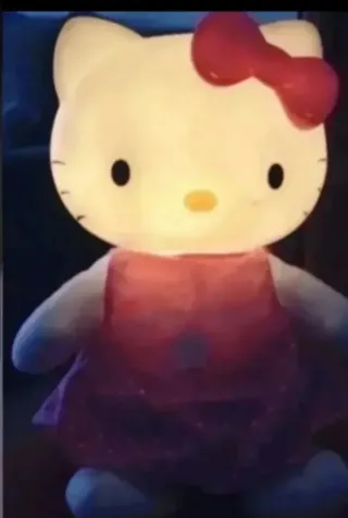 Muñeco con luz de Hello Kitty
