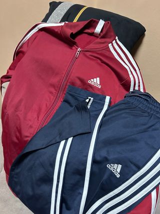 Chándal Adidas Talla S Rojo y Azul