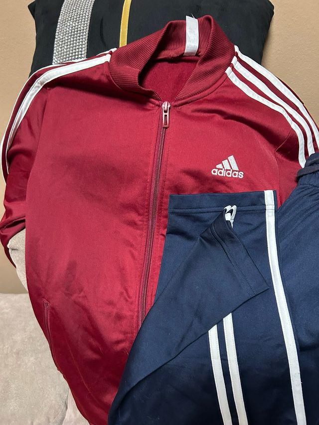 Chándal Adidas Talla S Rojo y Azul