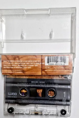 Casete Bajo el signo de Caín - Miguel Bosé