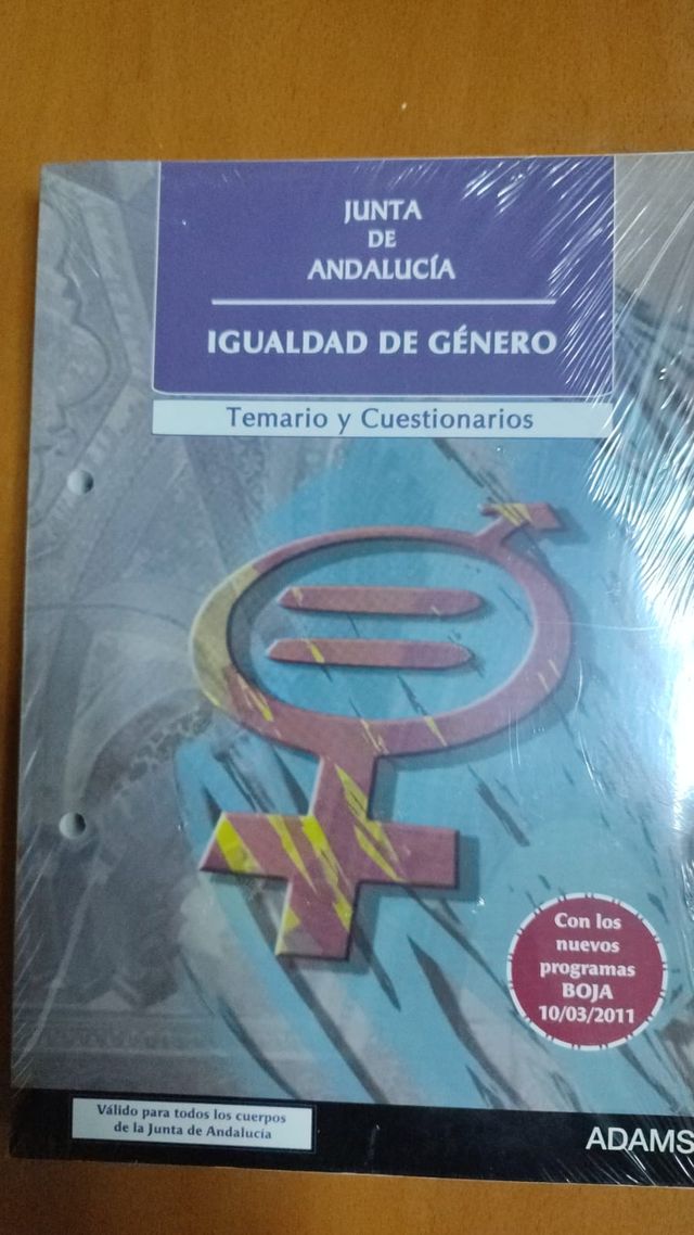 Igualdad de género Junta de Andalucía : temario...