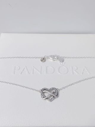 Collar Pandora Corazón Infinito Plata