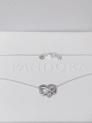 Collar Pandora Corazón Infinito Plata