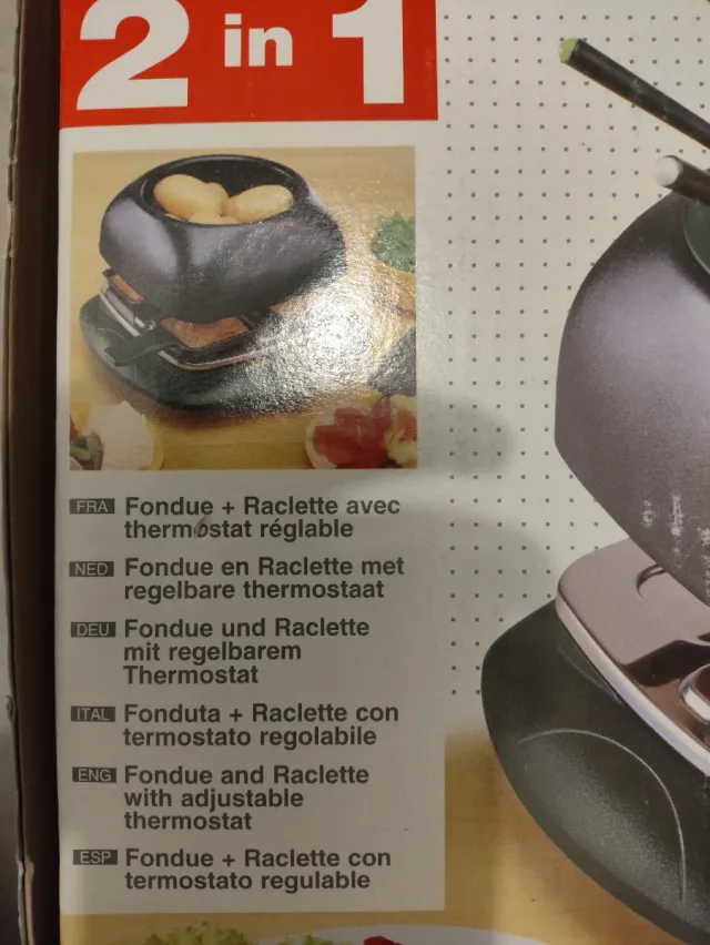 Tefal Fondue y Raclette Quartet
