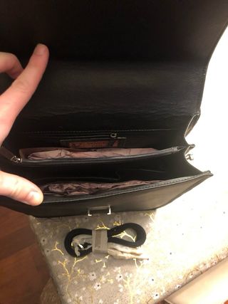 Maletín de cuero Vincenzo negro