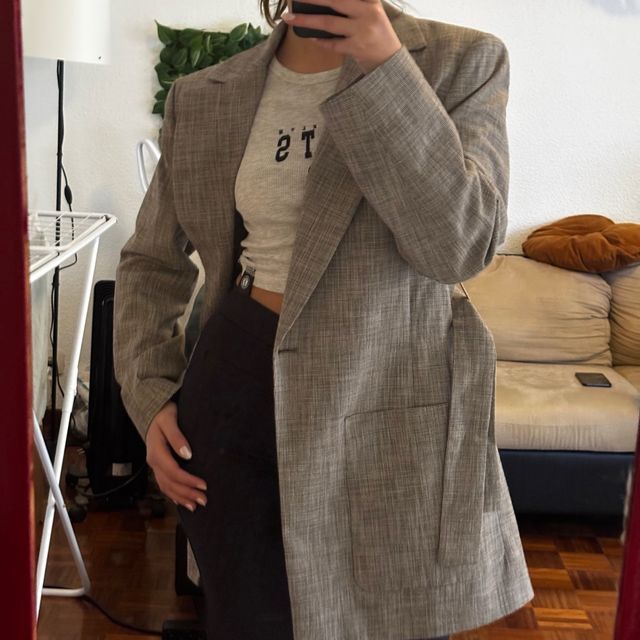 Blazer Zara Gris