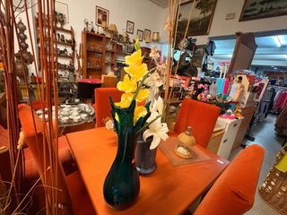 Sofá y sillón tela y madera