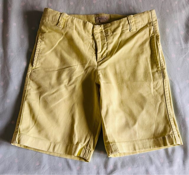 Pantalón corto niño Nanos amarillo