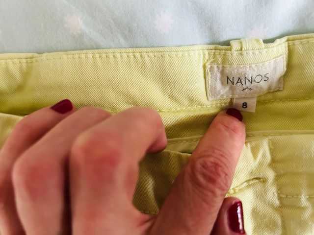 Pantalón corto niño Nanos amarillo