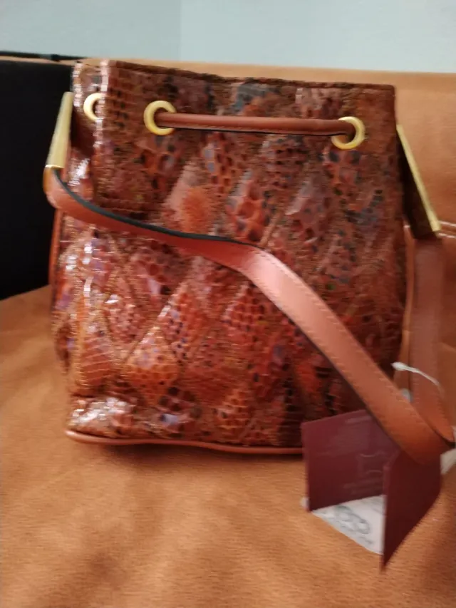 Bolso de fiesta piel serpiente